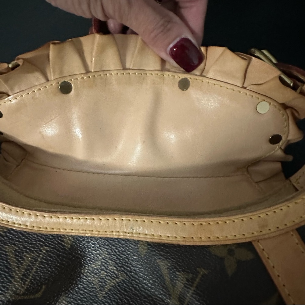 Louis Vuitton Leonor Limited Edition Monogram Canvas Ruffle Y2K Shoulder Bag - Picture 12 of 16